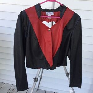 Women’s Banjo Black and Red Jacket, size Large